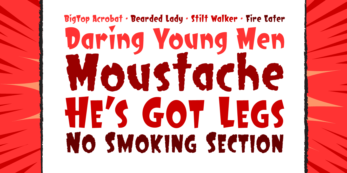 Big Top Font Poster #1