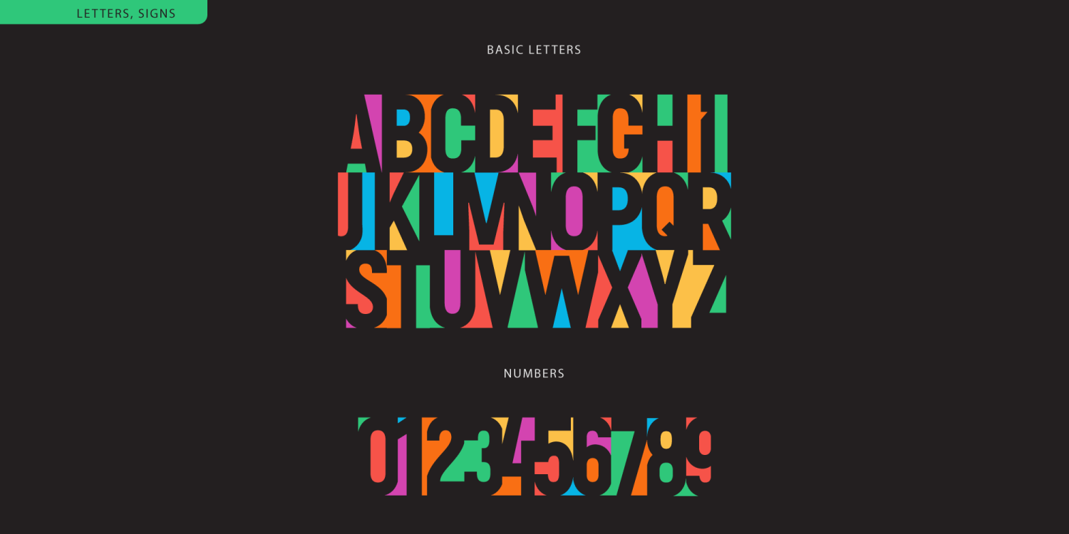 ColorPaper Font Poster #3