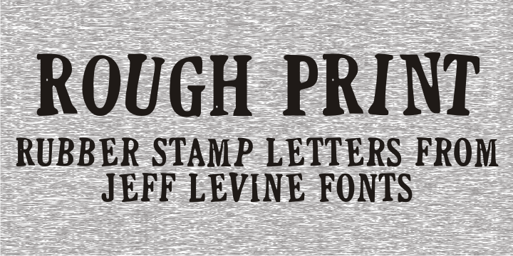 Rough Print Font Family