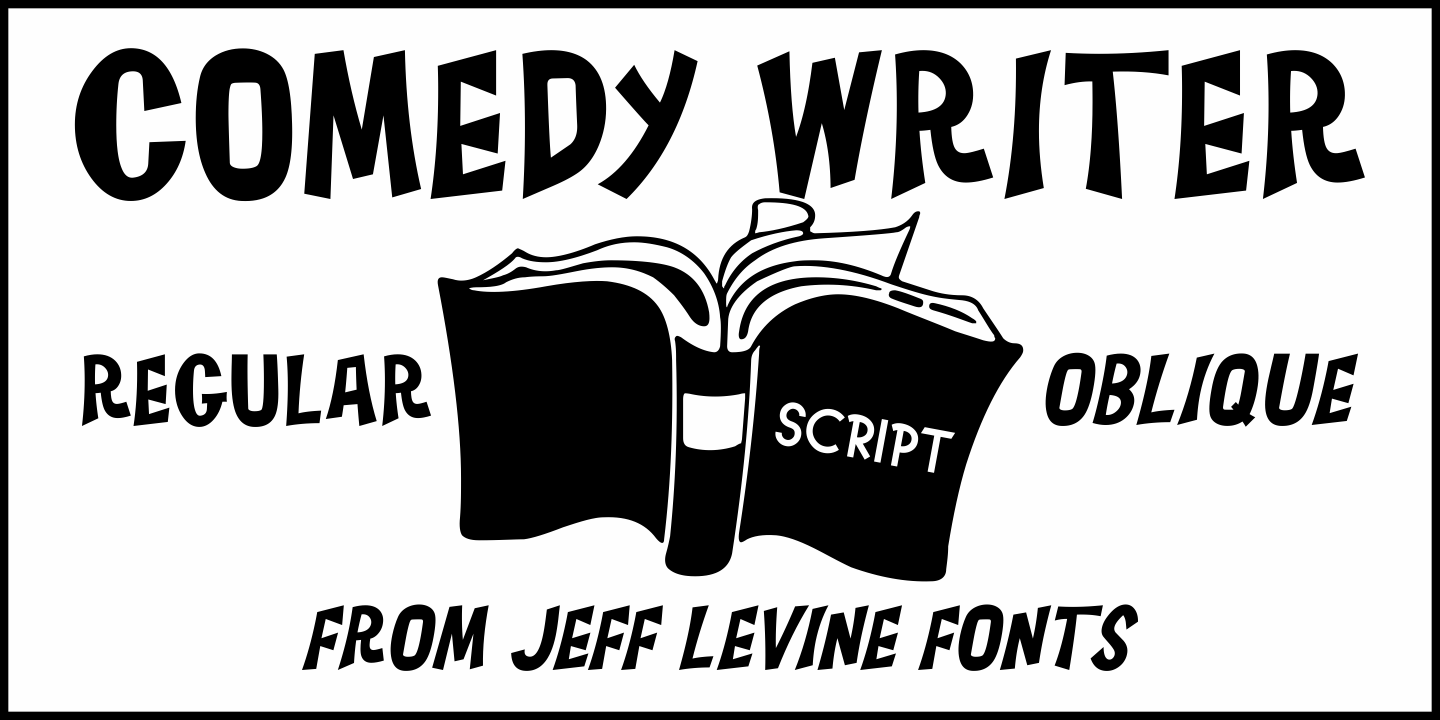 Comedy Writer Font Family Poster