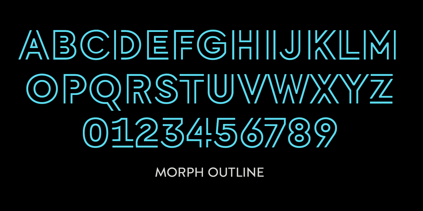 Morph Font Poster #1