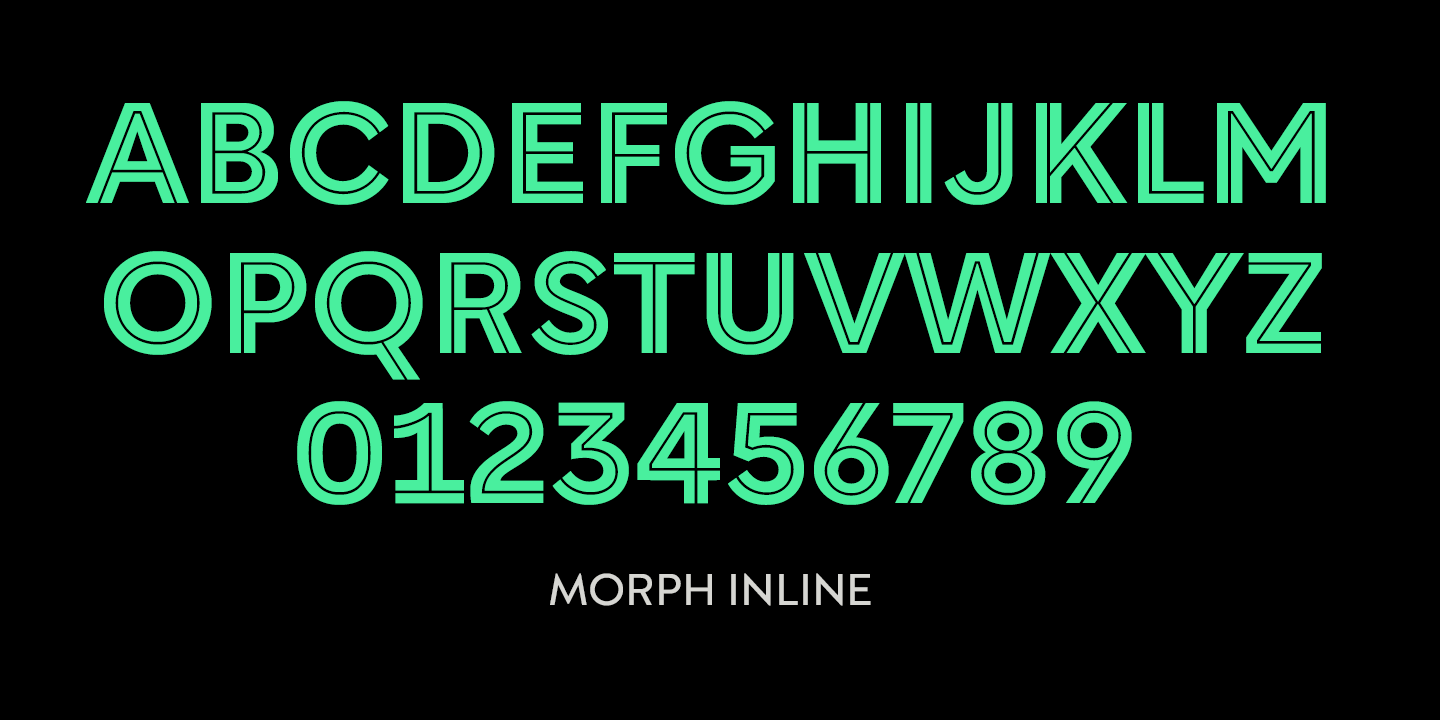Morph Font Poster #1