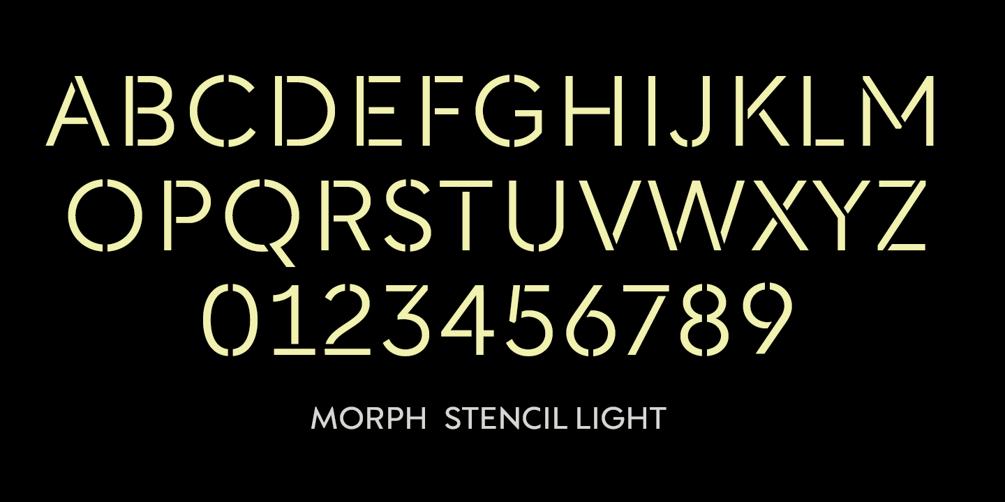 Morph Font Poster #1