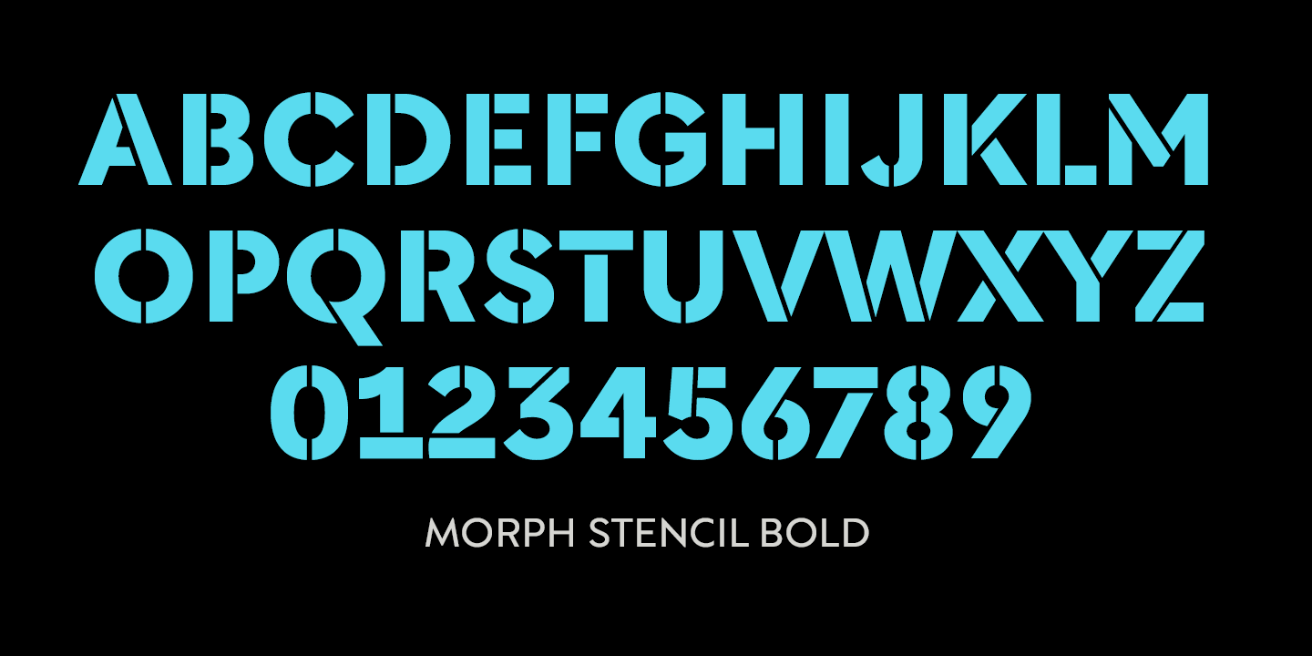 Morph Font Poster #1