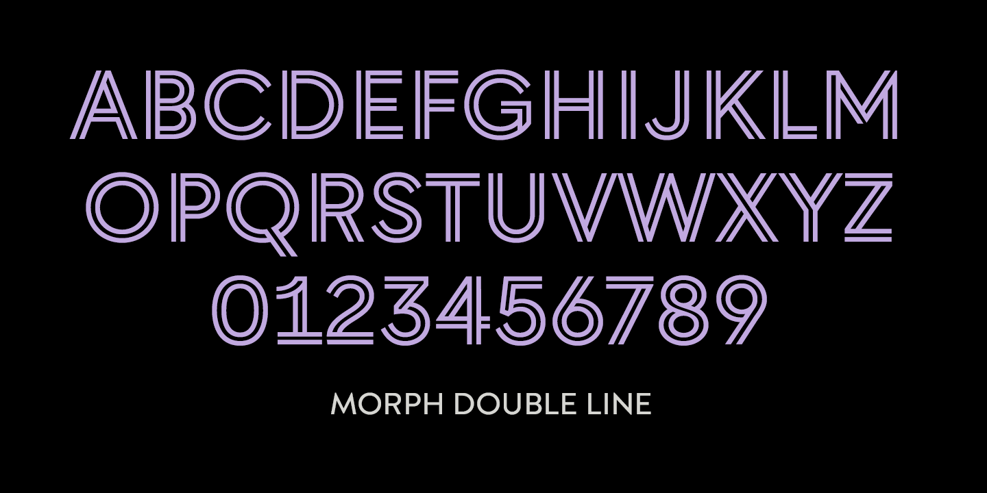 Morph Font Poster #1