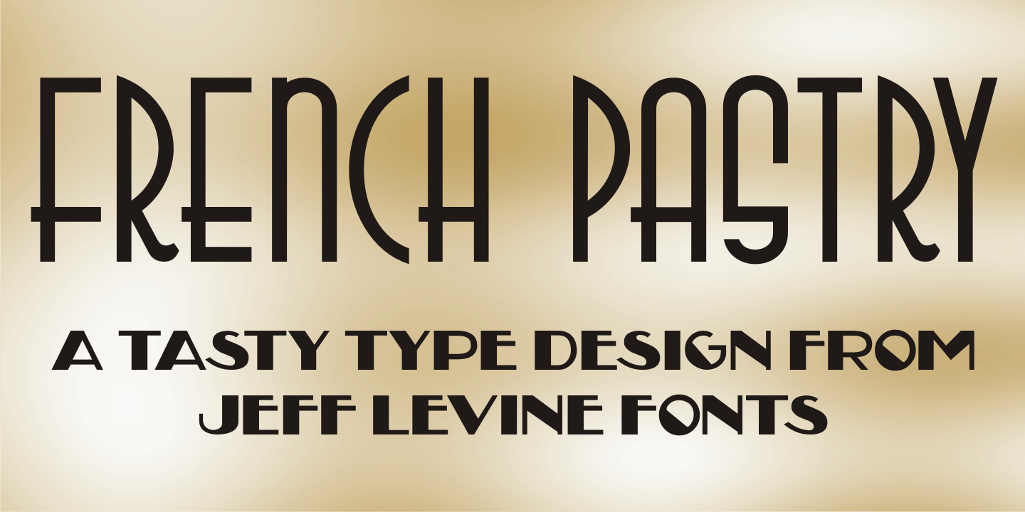 French Pastry Font Poster #1