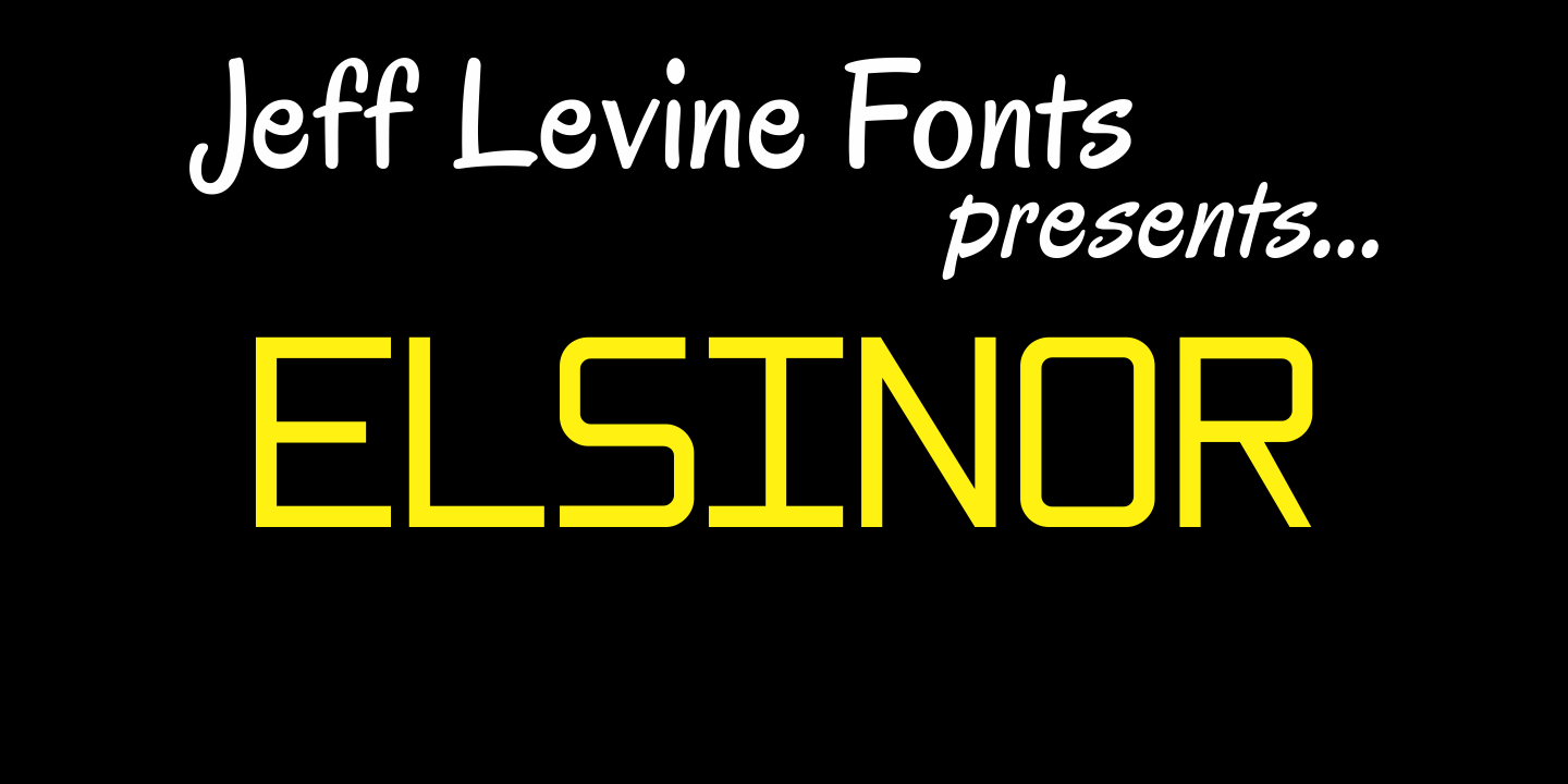 Elsinor Font Family Poster