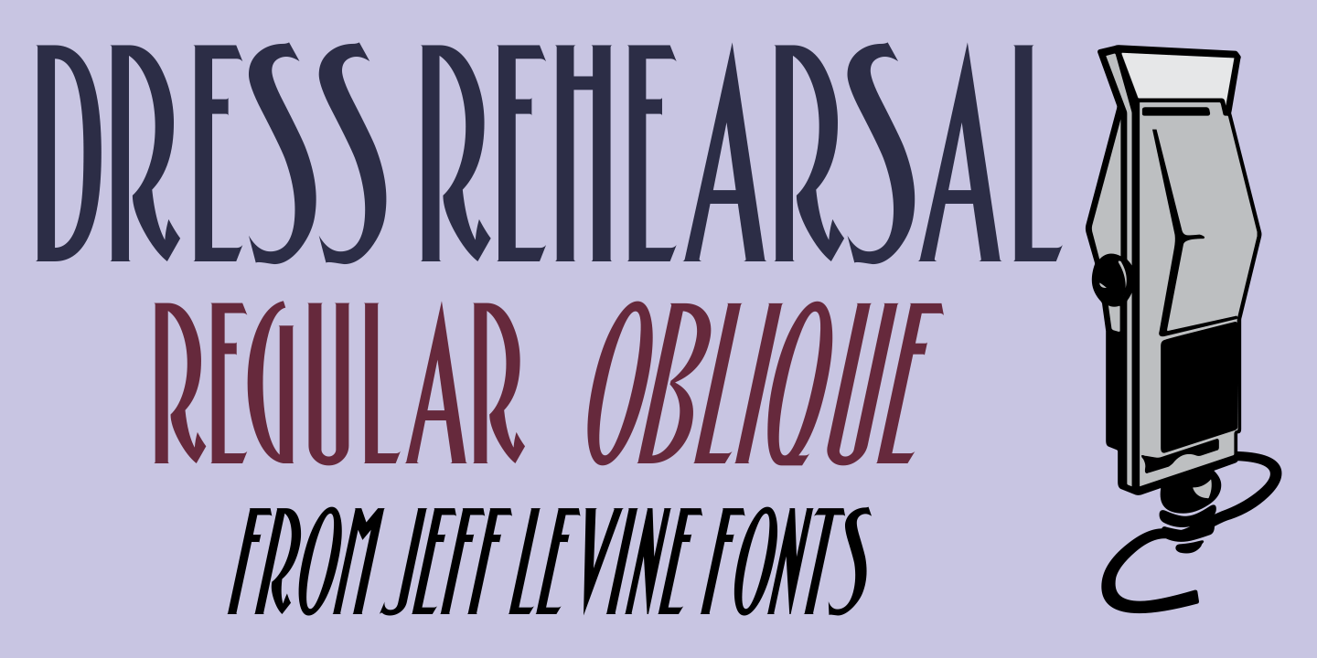 Dress Rehearsal Font Family Poster