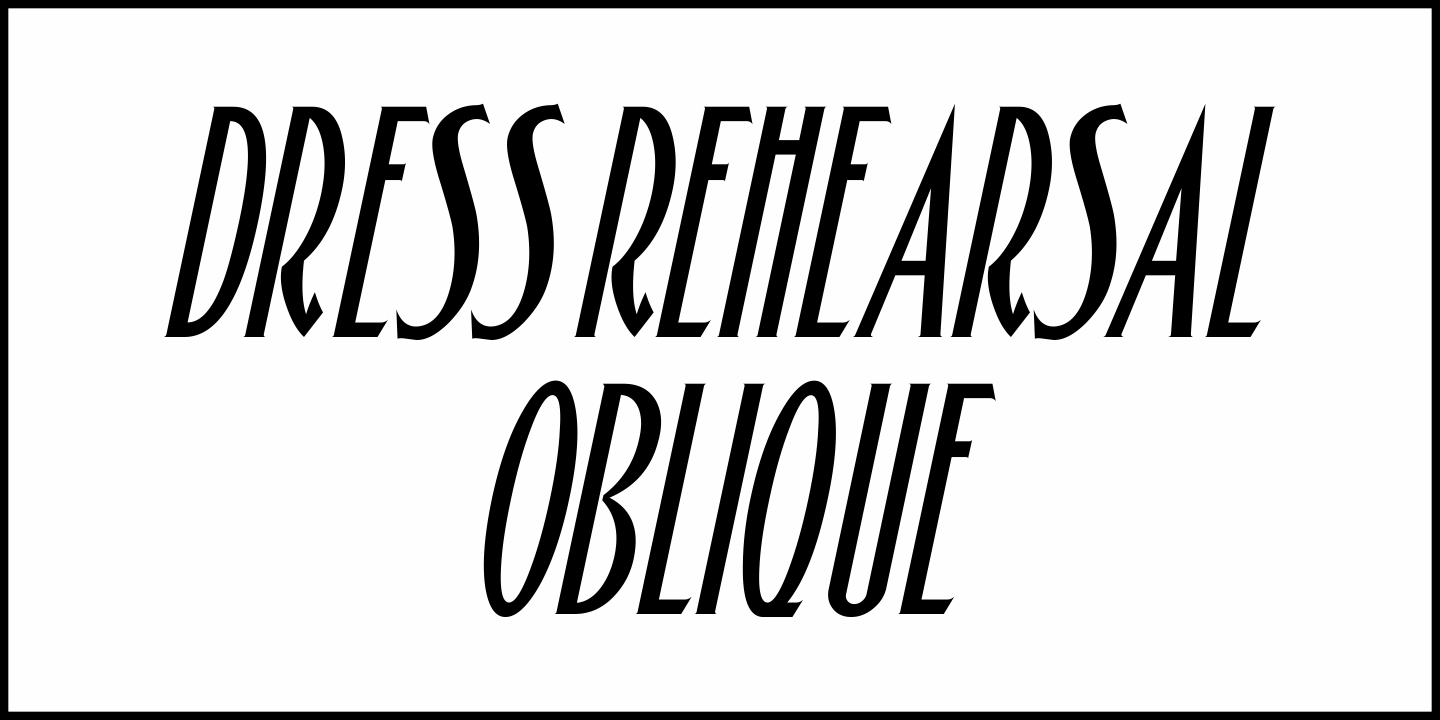 Dress Rehearsal Font Poster #4