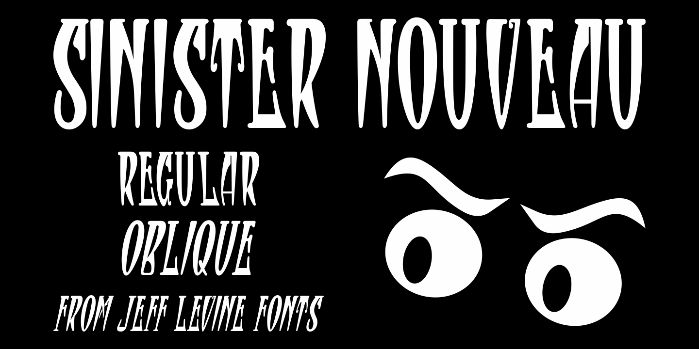 Sinister Nouveau Font Poster #1