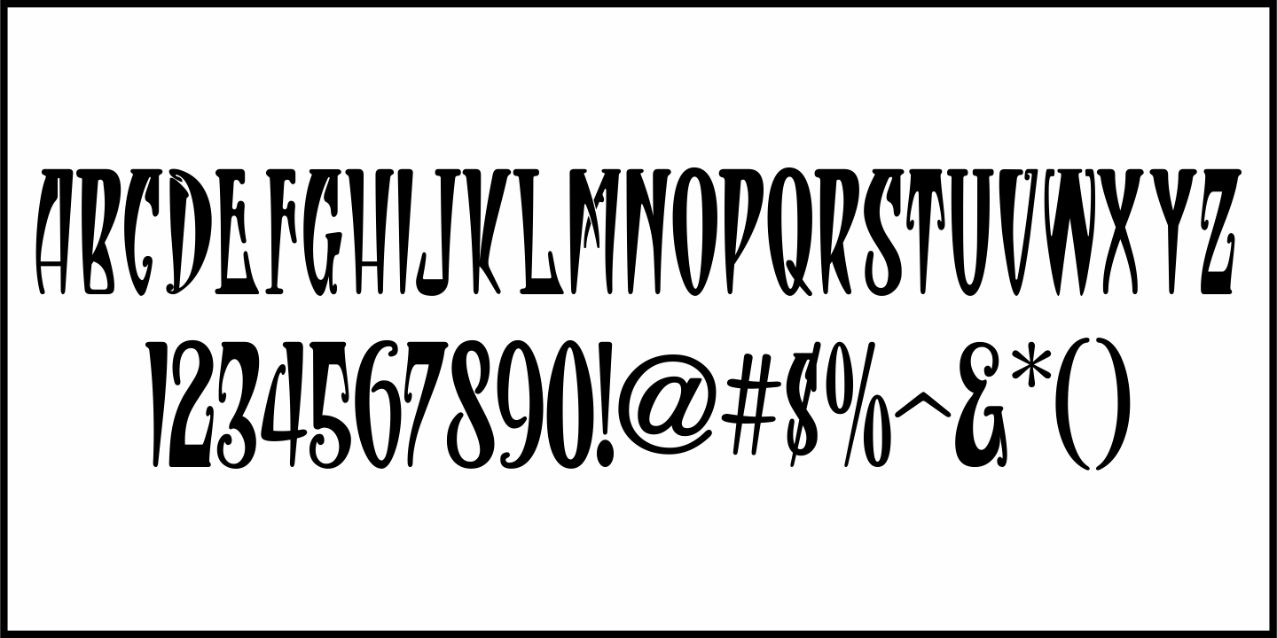 Sinister Nouveau Font Poster #1