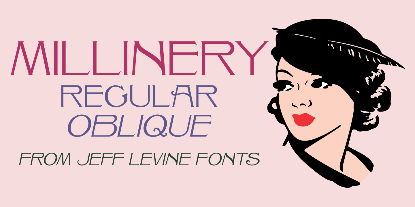 Millinery Font Poster #1