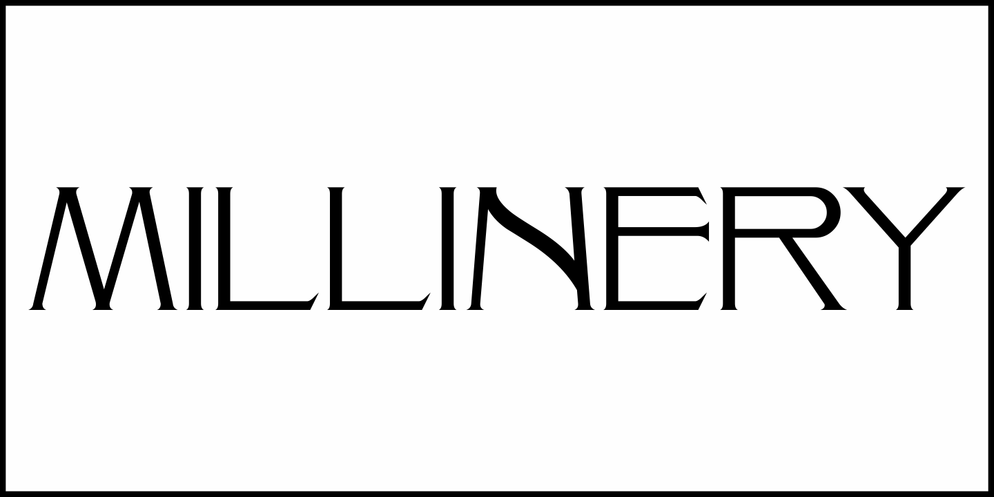 Millinery Font Poster #1