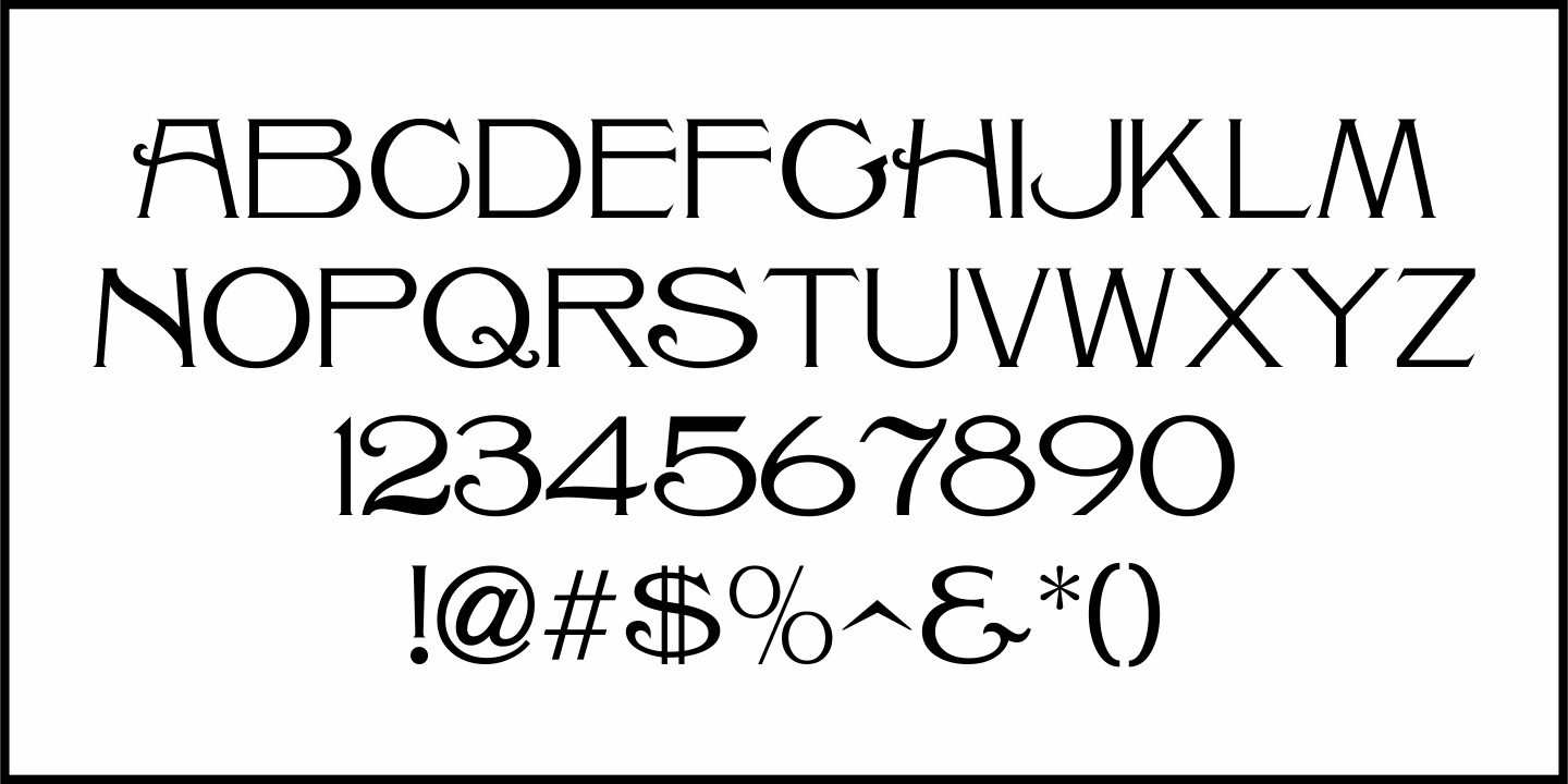 Millinery Font Poster #1