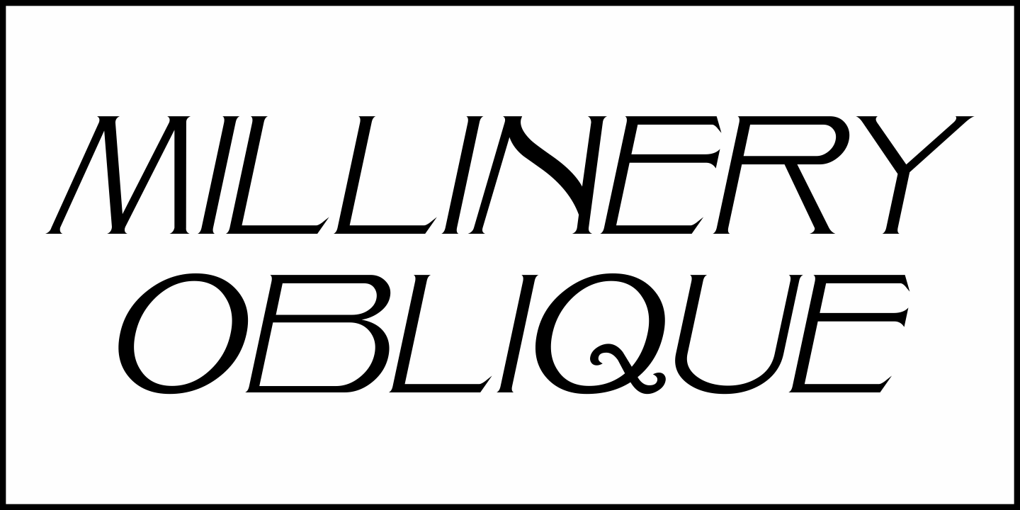 Millinery Font Poster #1