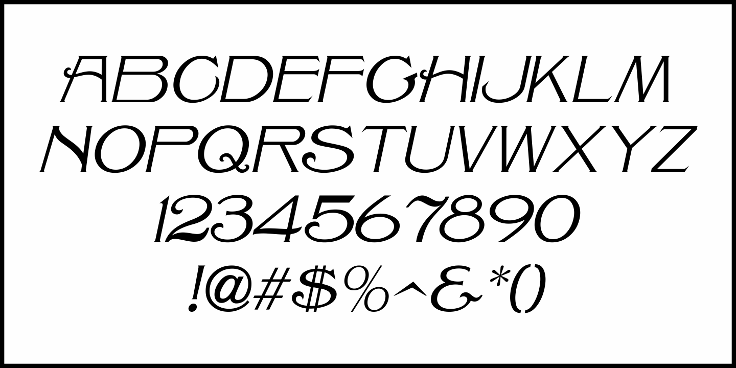Millinery Font Poster #1