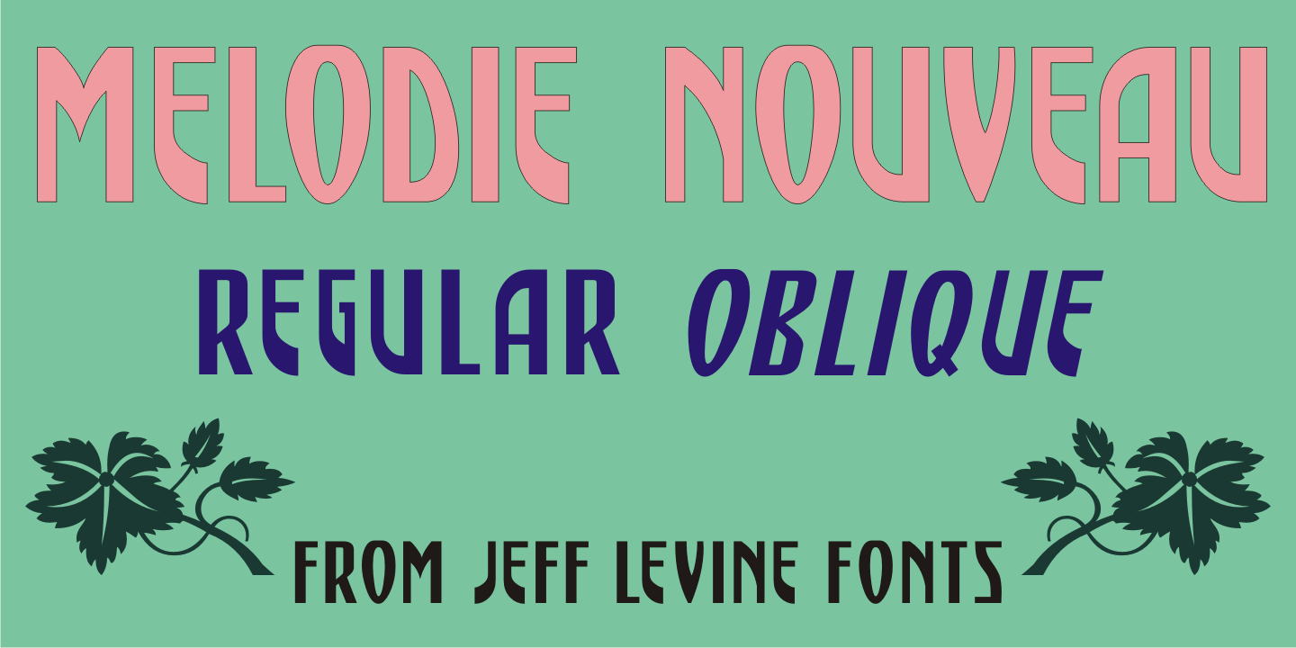 Melodie Nouveau Font Poster #1