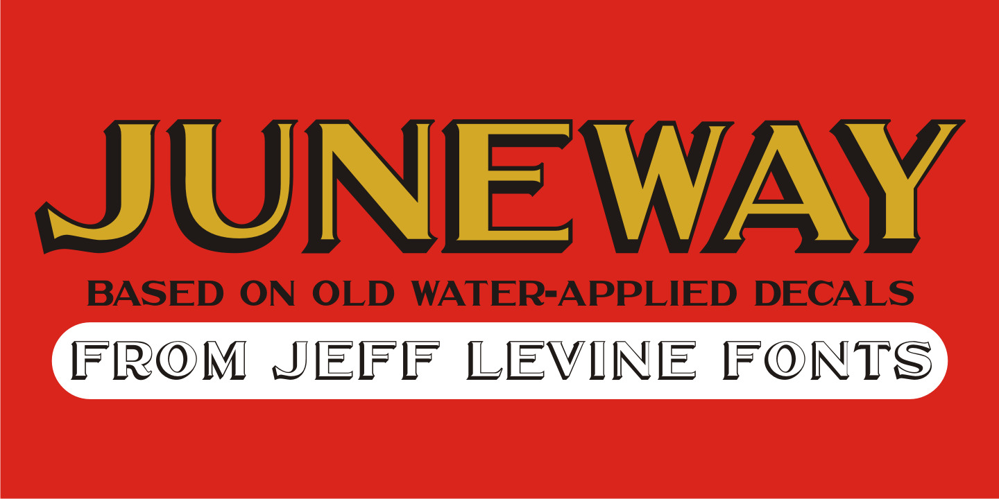 Juneway Font Family Poster