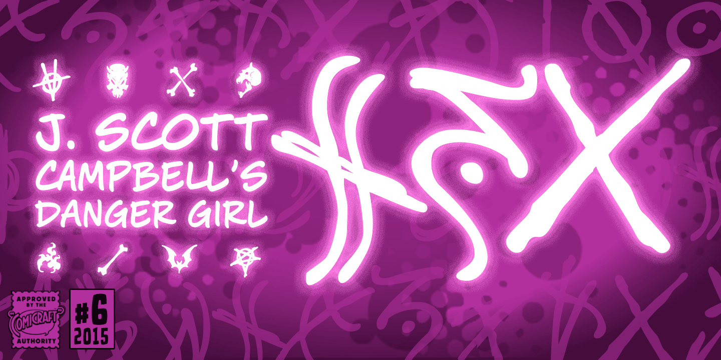 Danger Girl Hex Font Poster #1