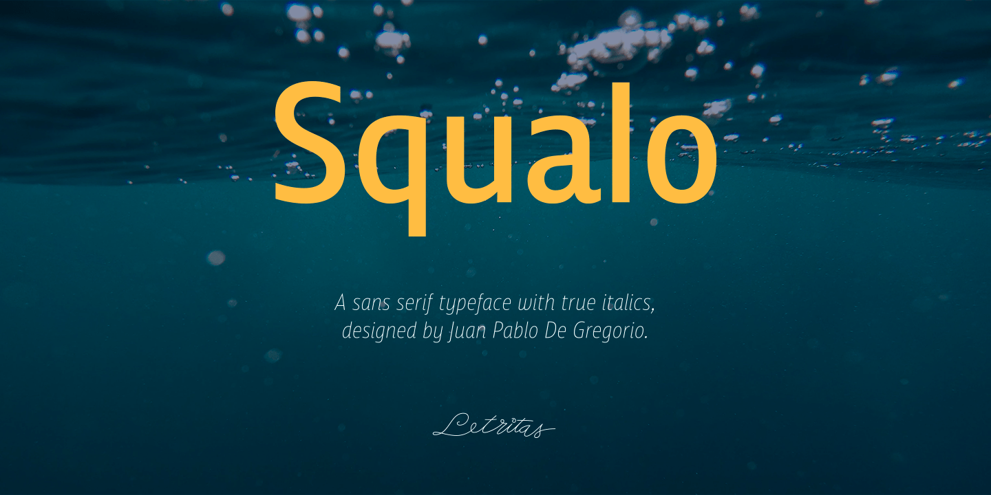 Squalo Font Poster #1