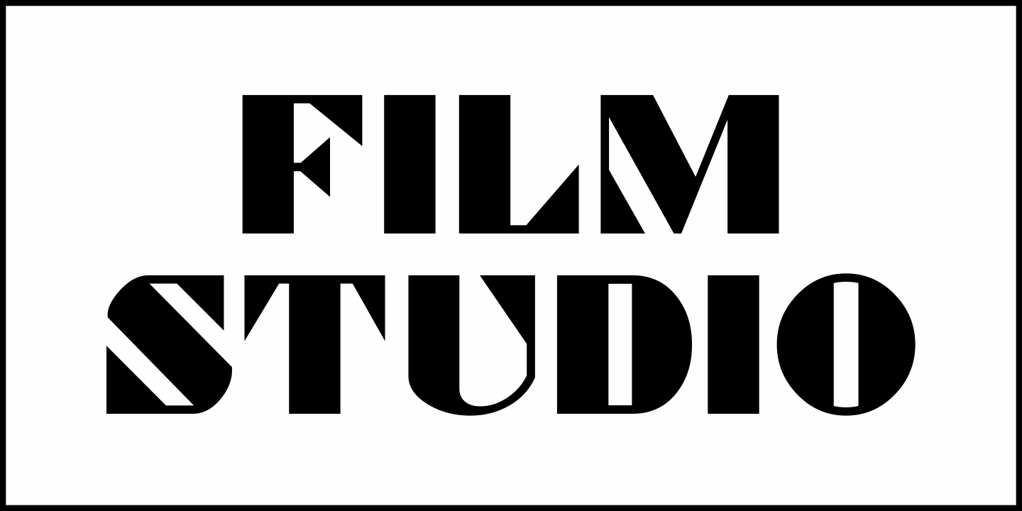 Film Studio Font Poster #1