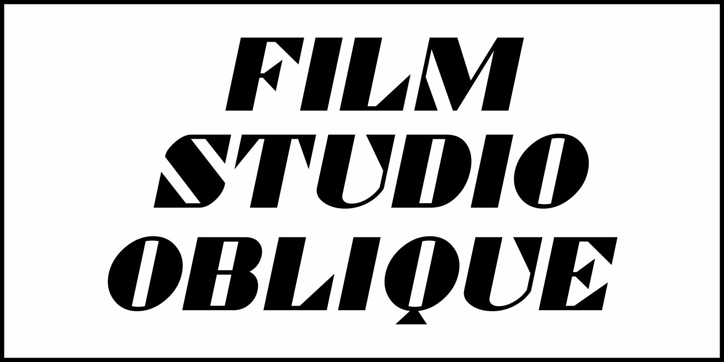 Film Studio Font Poster #1