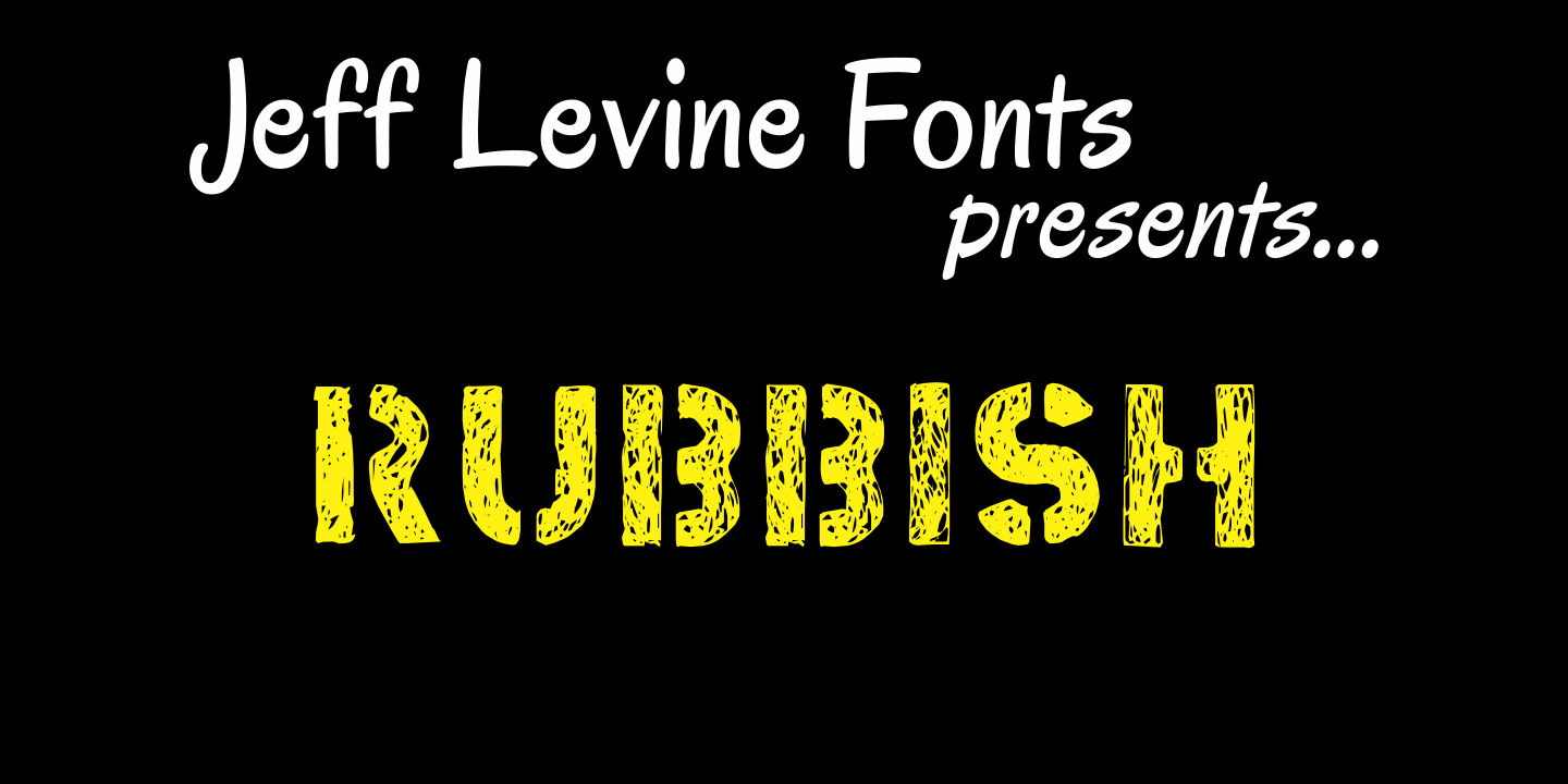 Rubbish Font Poster #1