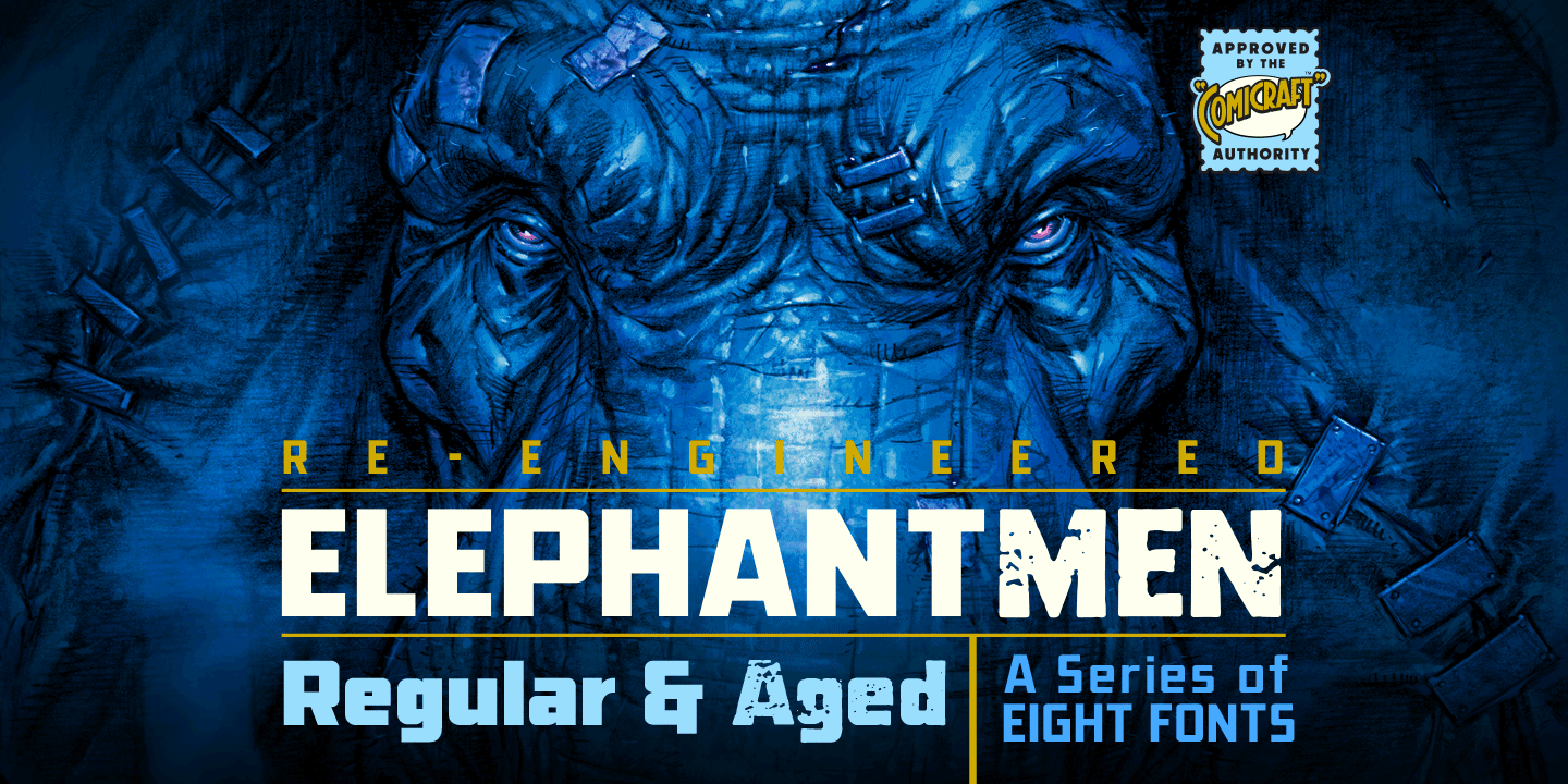 Elephantmen Font Poster #1