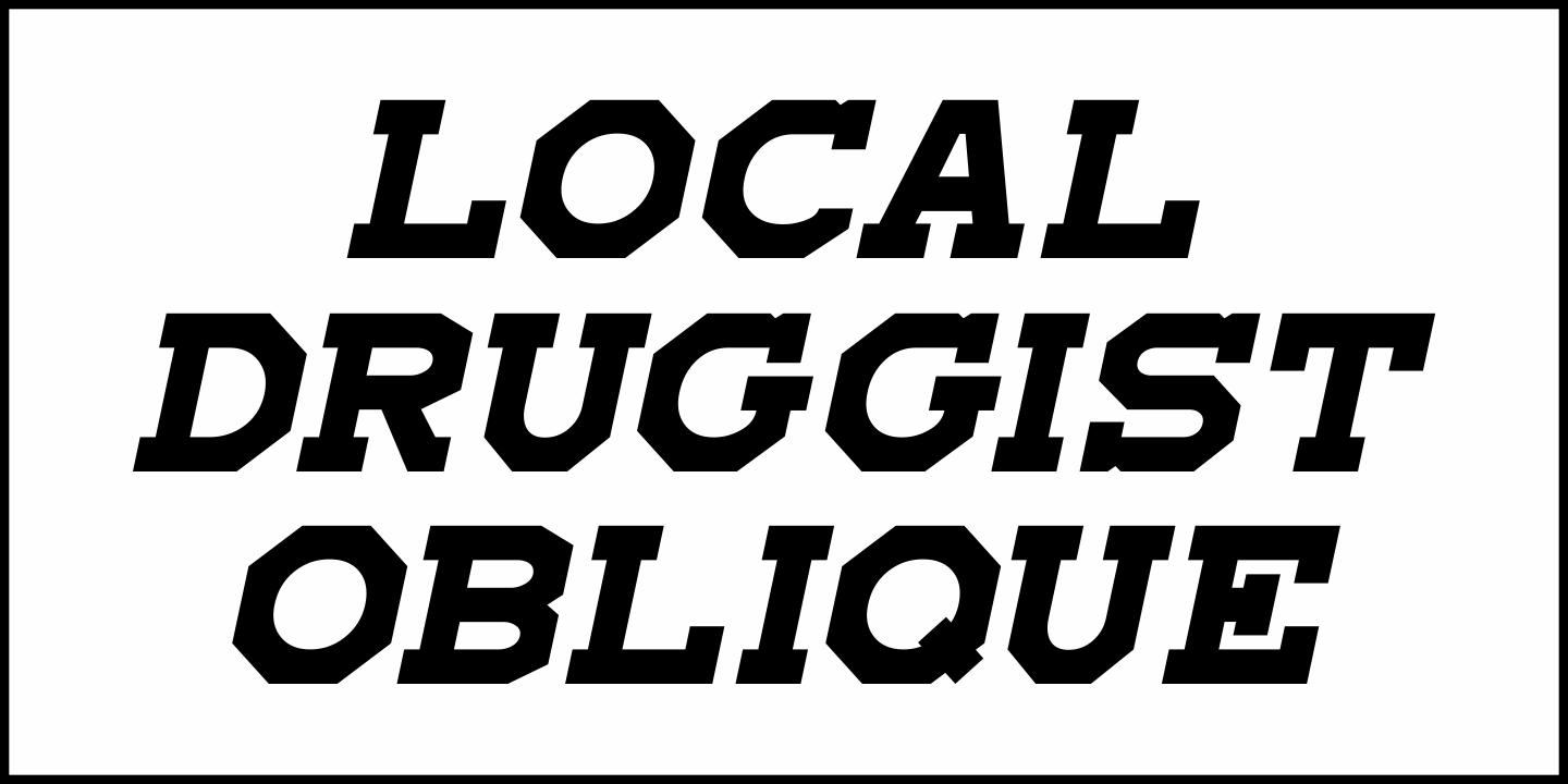 Local Druggist Font Poster #4