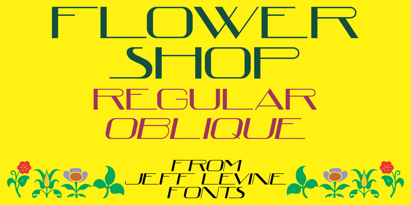 Flower Shop Font Poster #1