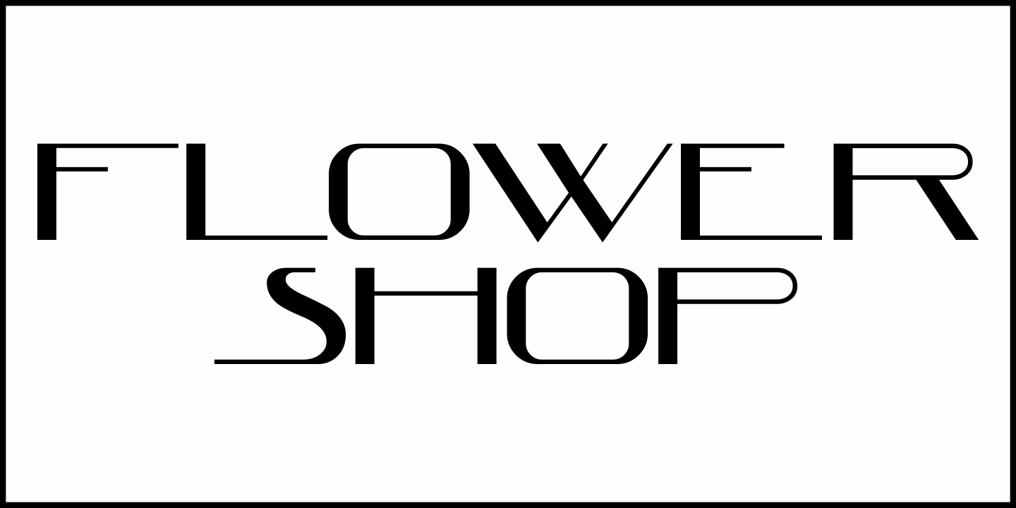Flower Shop Font Poster #1