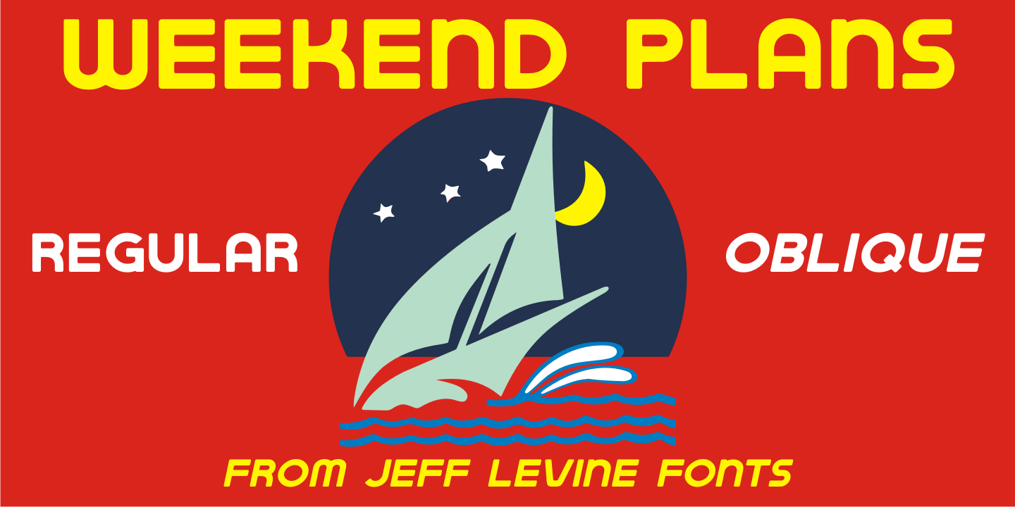 Weekend Plans Font Poster #1