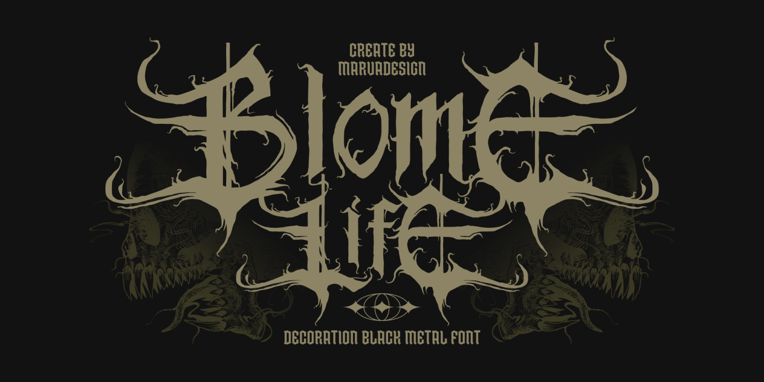 Blome Life Font Poster #1