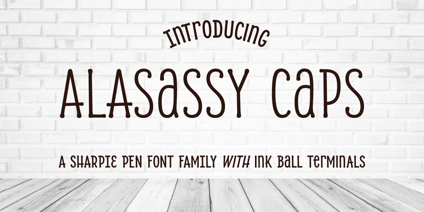 Alasassy Caps Font Poster #1