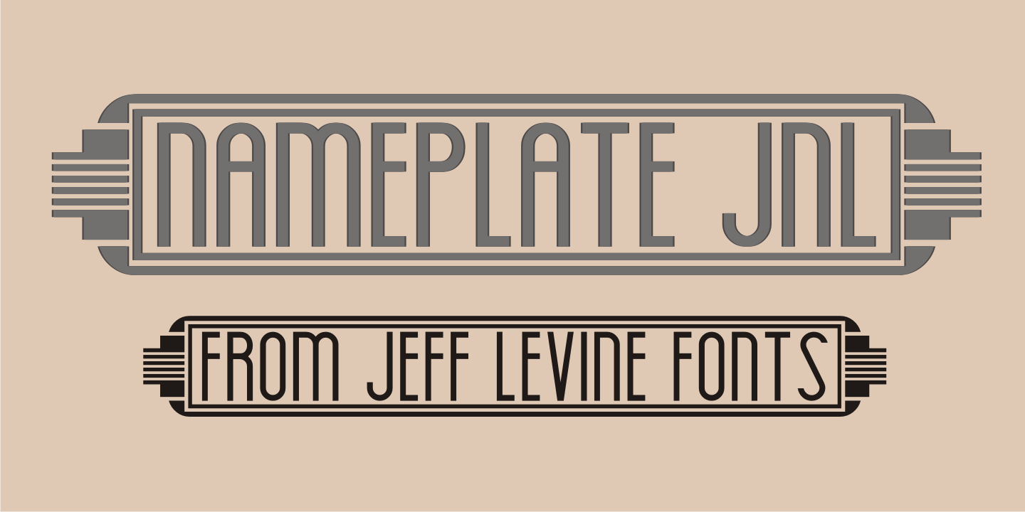 Nameplate Font Poster #1