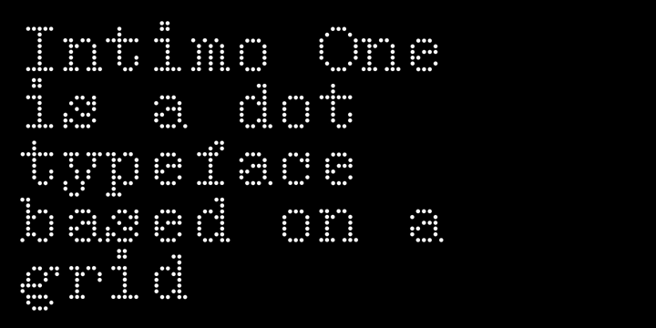 Intimo One Font Poster #1
