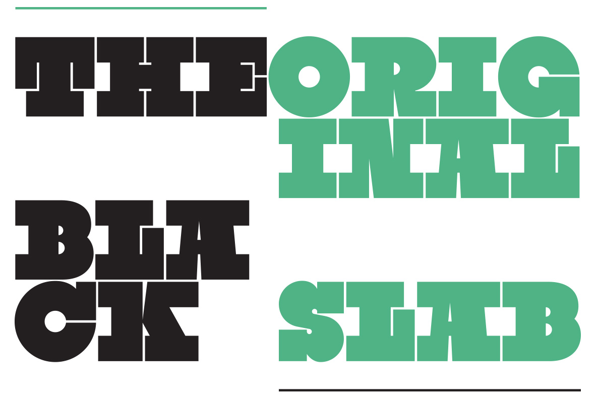 YWFT Black Slabbath Regular Font Poster #1