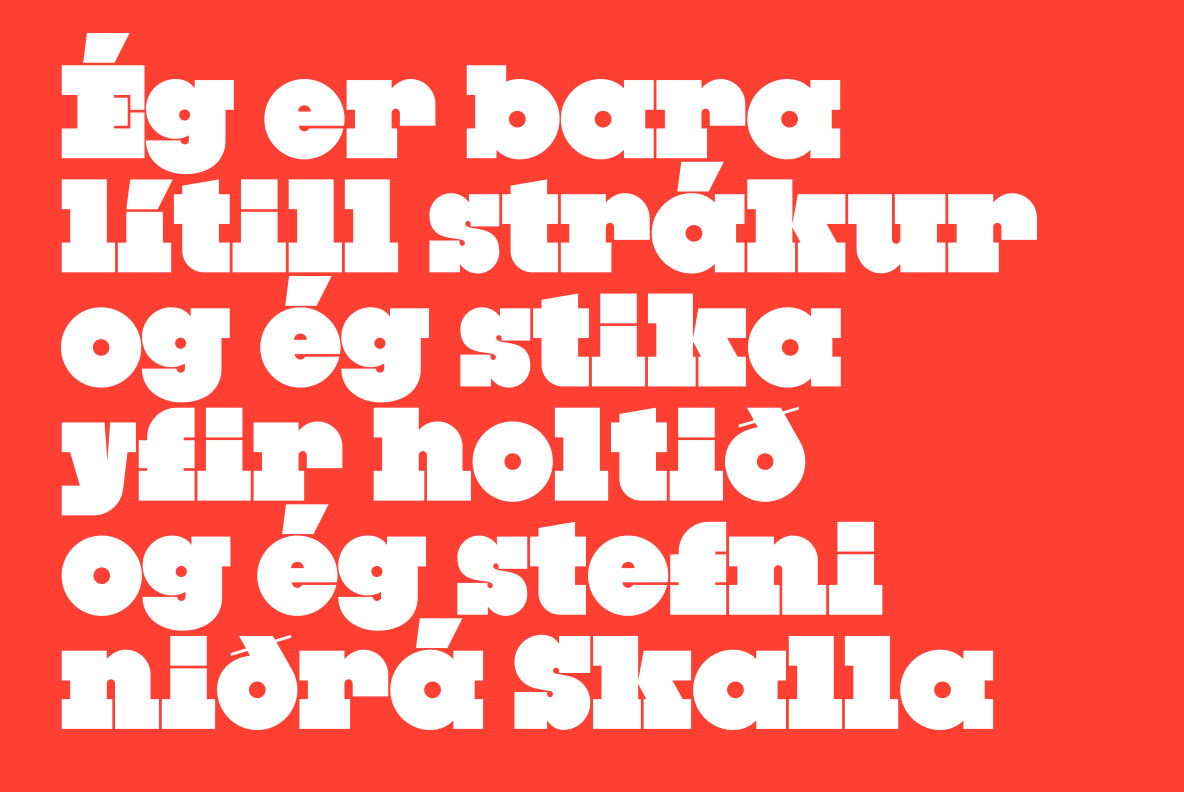 YWFT Black Slabbath Regular Font Poster #1