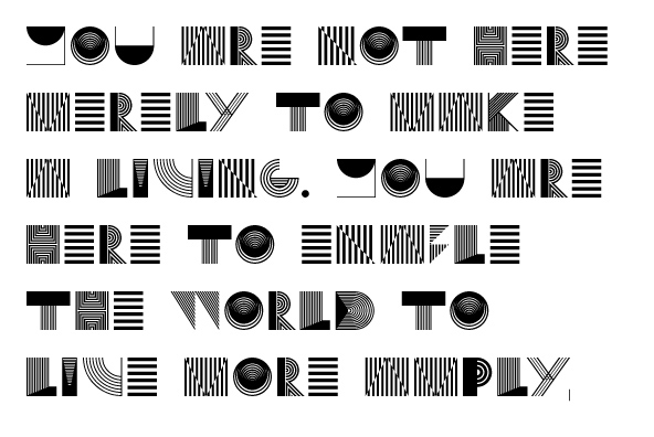 YWFT QUE 2 Font Poster #1