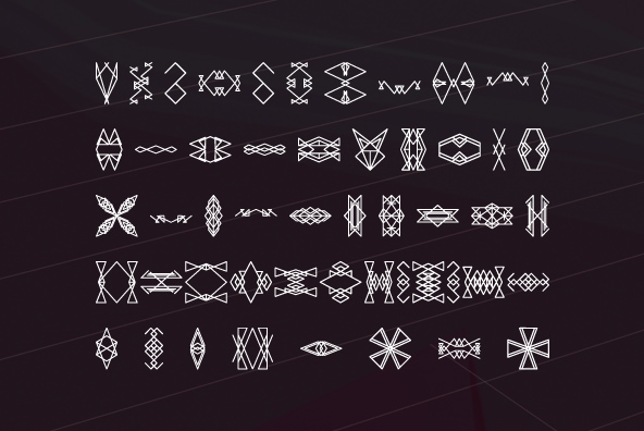 YWFT S3 Patterns Font Poster #1