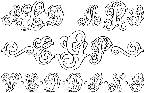 MFC Aldercott Monogram Font Family by Monogram Fonts Co | Font Bros