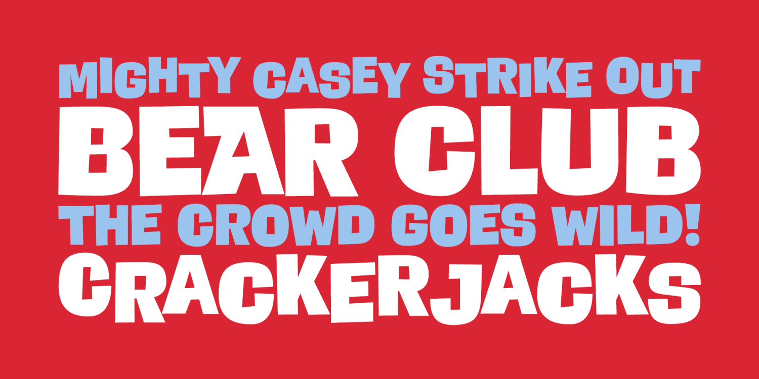 Bear Club PB Font Poster #1
