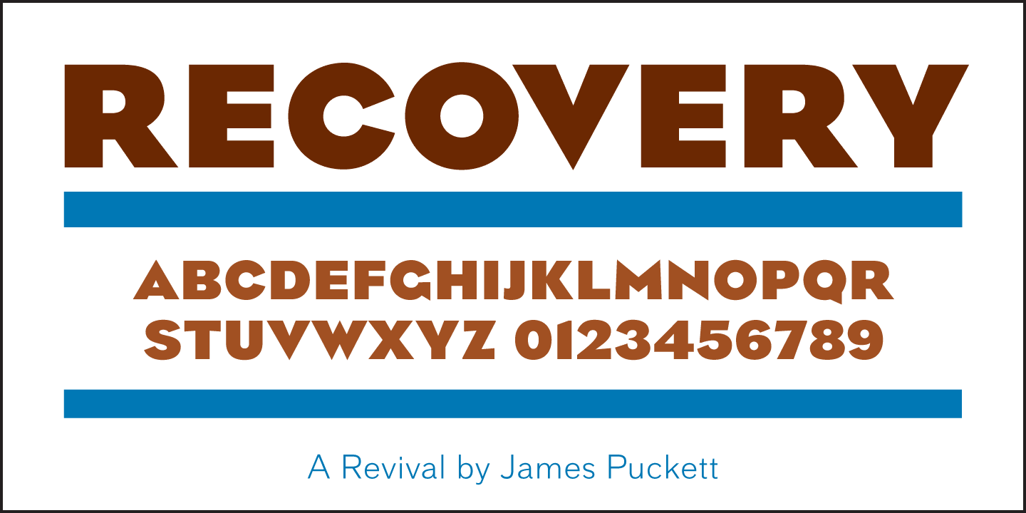 Recovery Font Poster #1