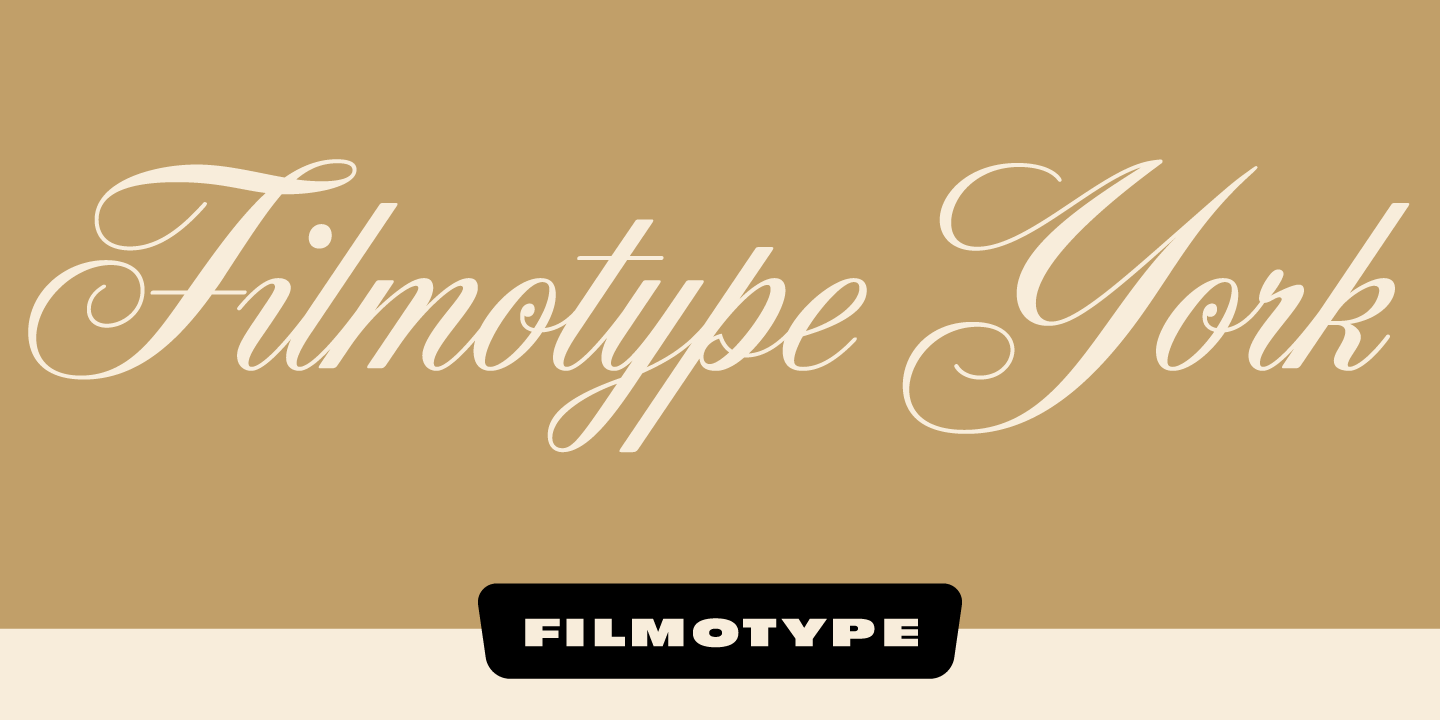 Filmotype York Font Poster #1