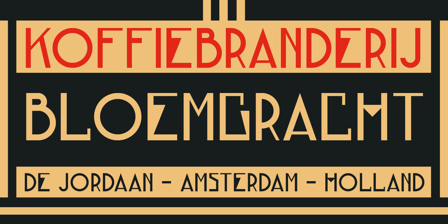 Bloemgracht Font Poster #1