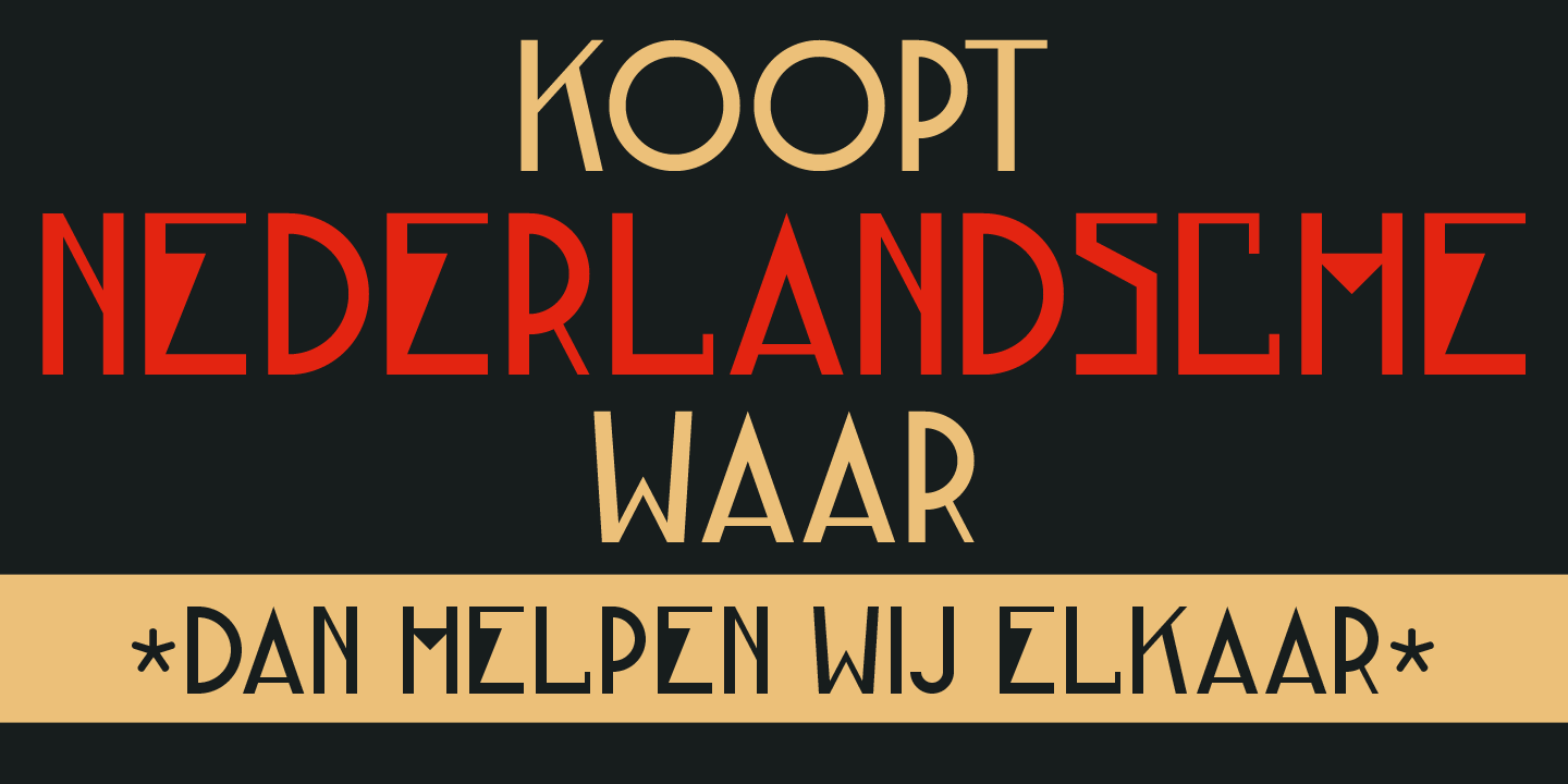 Bloemgracht Font Poster #2