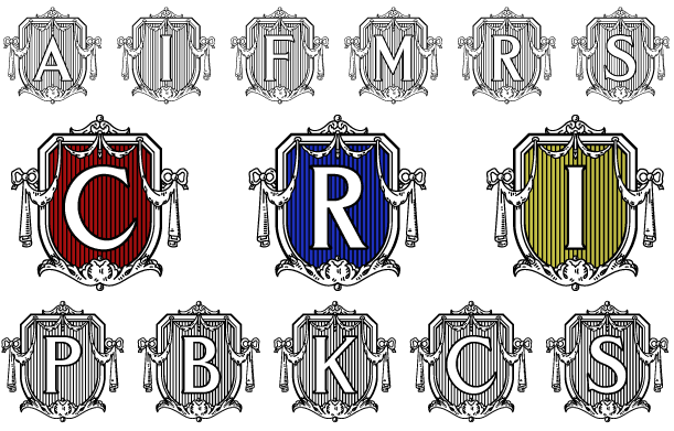 Monarchy Initials Font Family by Monogram Fonts Co | Font Bros