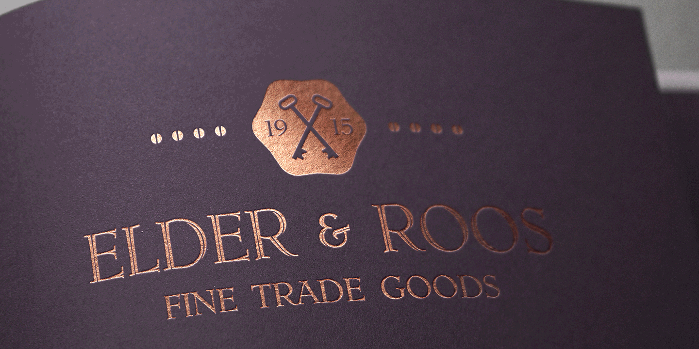 Ruse Monogram Font Poster #1