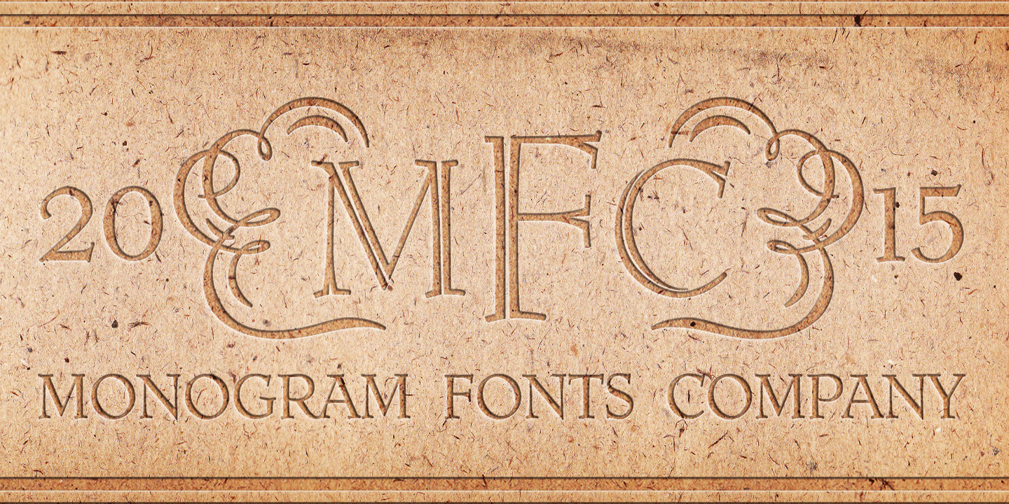 Ruse Monogram Font Poster #1