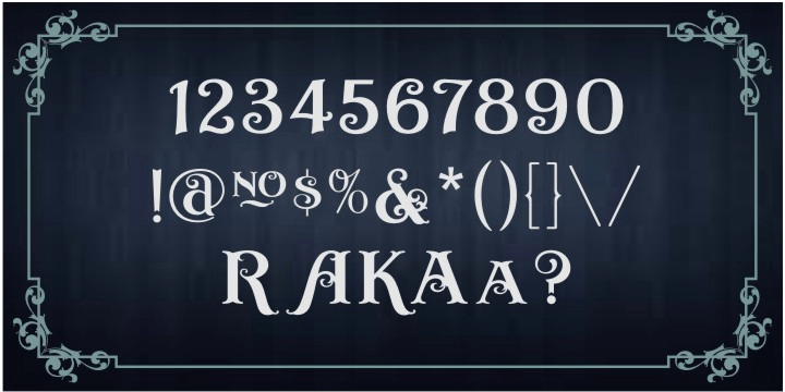 Casino Font Poster #1